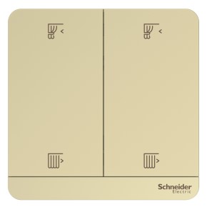 Wiser, AvatarOn, 2 switches for roller blind, 300 W, Wine Gold